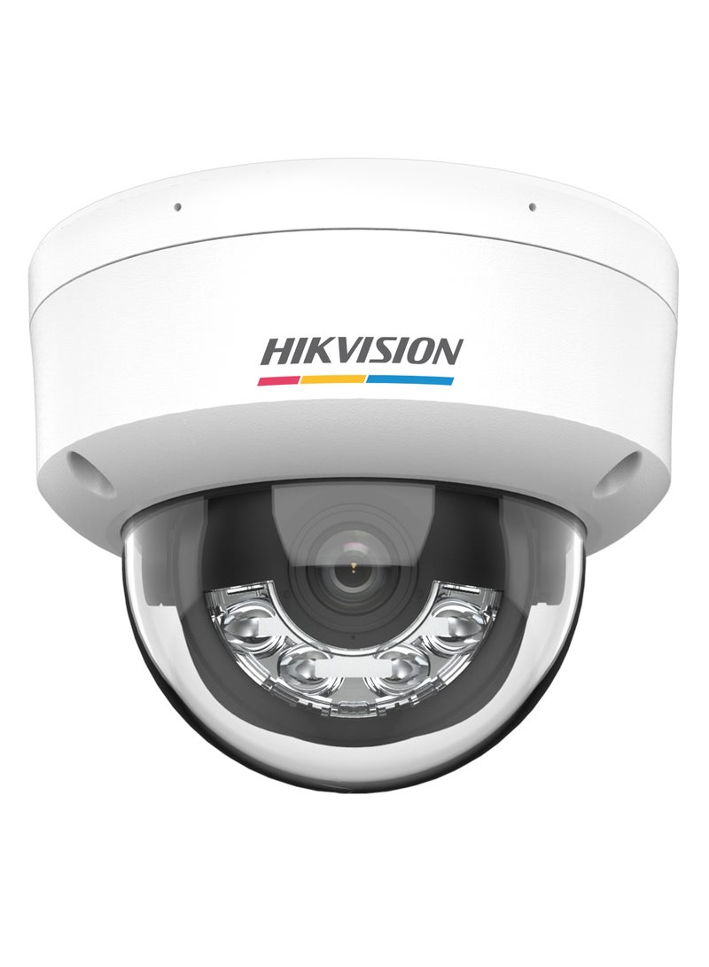 HIKVISION DS-2CD1127G2H-LIU 2MP ColorVu IP Dome Camera, Full HD 1080p, Smart Hybrid Light 30m IR & White Light, Fixed 2.8mm Lens (106° Wide Angle), Built-in Mic, Human & Vehicle Detection, IP67 Waterproof, IK08 Vandal-Proof, H.265+, PoE/12V DC  - Image 2