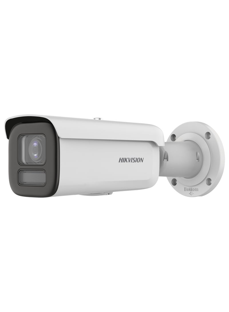 HIKVISION DS-2CD2687G2T-LZS 8MP 4K Ultra HD ColorVu IP Bullet Camera, 2.8-12mm Motorized Varifocal Lens, Full-Time Color Night Vision, AcuSense Human & Vehicle Detection, H.265+, IP67 Weatherproof, IK10 Vandal-Proof, Built-in Microphone, microSD Slot up to 512GB, PoE+, WDR, Smart IR, ONVIF Compatible  - Image 1