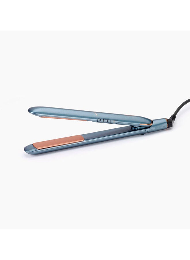 BaByliss Denim Luxe Hair Straightener | Diamond-Ceramic Plates For Smooth, Shiny Hair | Fast Heat-Up And Adjustable Temperature | Frizz Control And Salon-Quality Finish – St251Psde Sky Blue - Image 1