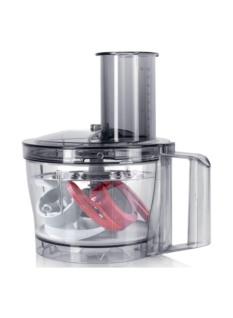 بوش Multi-Talent 3 Food Processor, Two Speeds Pulse Function 17000 RPM Brushed Stainless Steel 2.3 L 800 W MCM3421M Black/silver 2.3 L 800 W MCM3421M silver  - Image 2