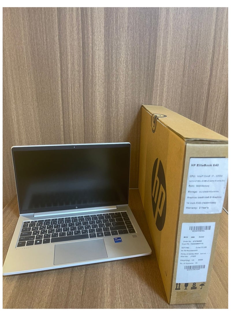 HP Renewed EliteBook 640 G9 – Intel Core i7-1255U – 16GB RAM – 256GB SSD – 14" FHD – Windows 11 – 10-Core Business Laptop English/Arabic silver  - Image 4