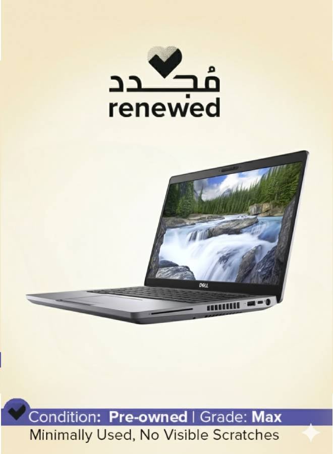 Renewed Latitude 5411 – Intel Core i5-10400H – 8GB RAM – 256GB SSD – 14" FHD – Business Laptop – 6 Cores English/Arabic silver