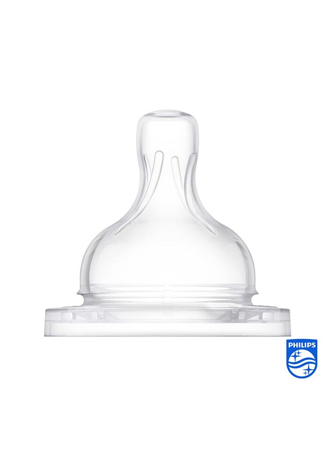 زجاجة حليب فيليبس أفينت الكلاسيكية المضادة للمغص للأطفال 6 أشهر+ حلمة (عبوة من 2) | SCY764/02 - Image 2