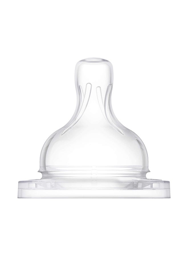 زجاجة حليب فيليبس أفنت الكلاسيكية المضادة للمغص للأطفال 1M+ حلمة تدفق (عبوة من 2) | SCY762/02 - Image 4