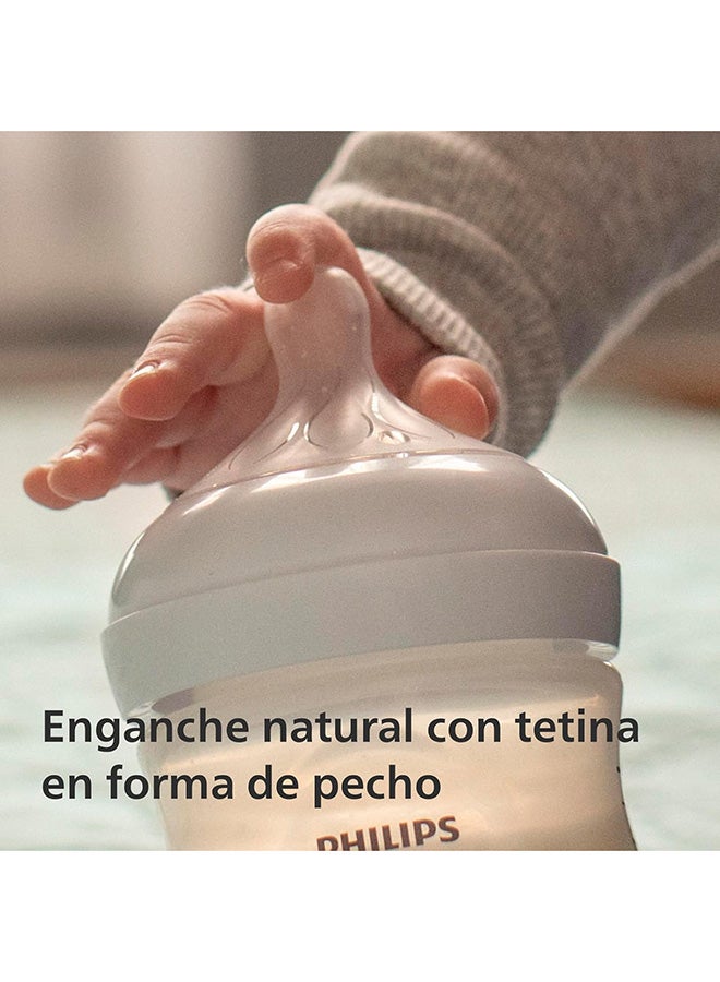 زجاجة حليب الأطفال فيليبس أفينت ريسبونس الطبيعية 3.0 - 260 مل، خالية من BPA للأطفال│وردي│9 أونصة/260 مل│1 م+│SCY903/11 MAXZIQF-CHARGER-M-1025 - Image 4