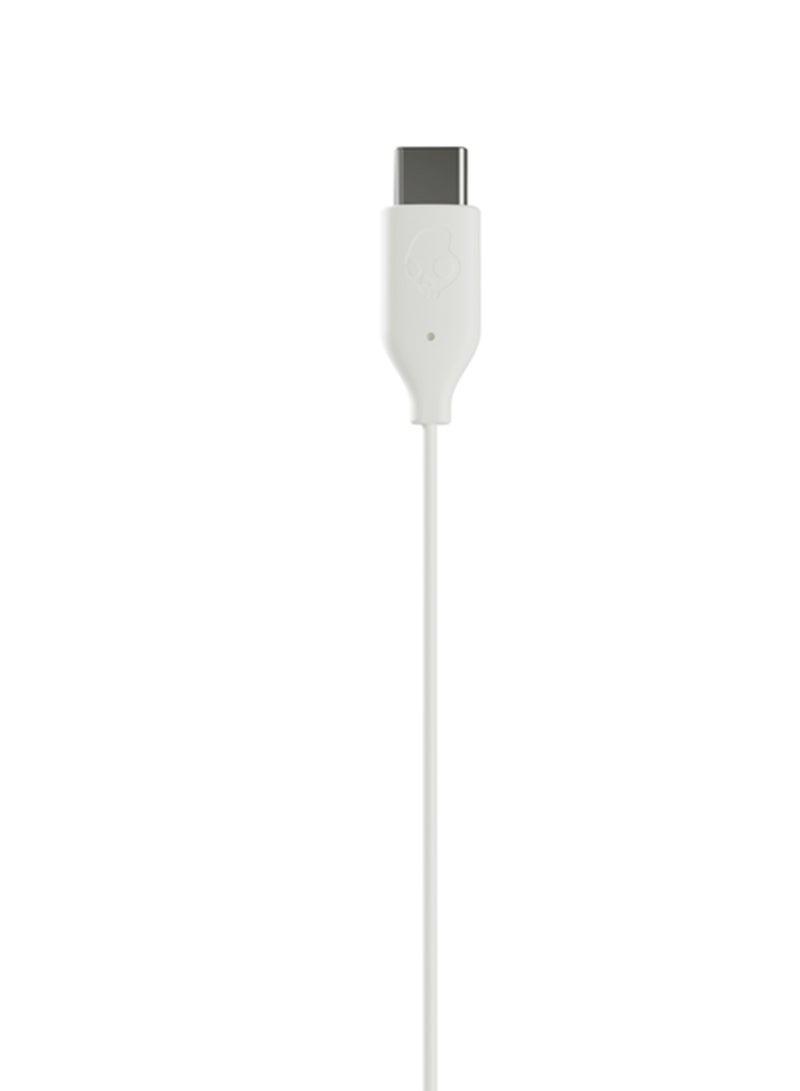 Skullcandy Jib USB-C Wired Earbuds with Noise Isolating Fit, Built-in Microphone Call and Track Control for iPhone, Android, Ear Gels Included for Custom Fit Bone  - Image 2