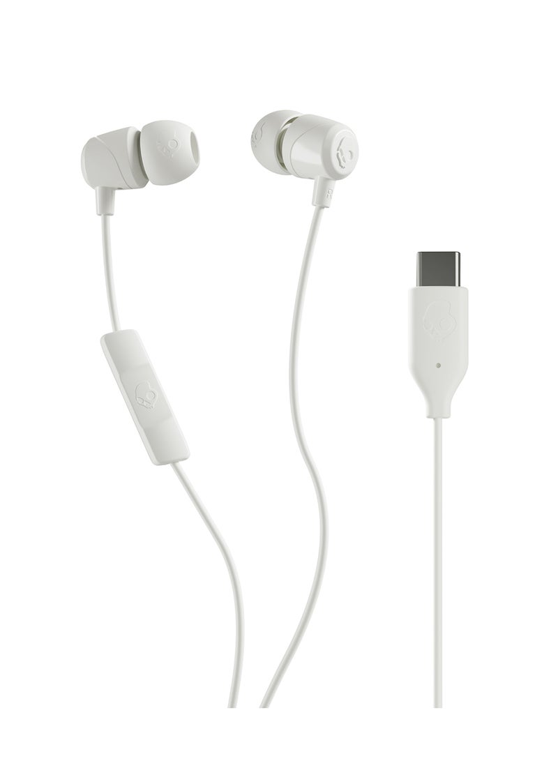 Skullcandy Jib USB-C Wired Earbuds with Noise Isolating Fit, Built-in Microphone Call and Track Control for iPhone, Android, Ear Gels Included for Custom Fit Bone  - Image 1
