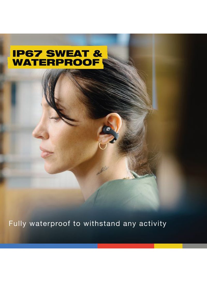Skullcandy Push 720 Open-Ear True Wireless Bluetooth Earbuds, 14mm Dynamic Drivers, 30 Hrs Battery Life, IP67 Sweat and Waterproof, Google Fast Pair+Finder, Wireless Charging Case/Pouch True Black  - Image 5