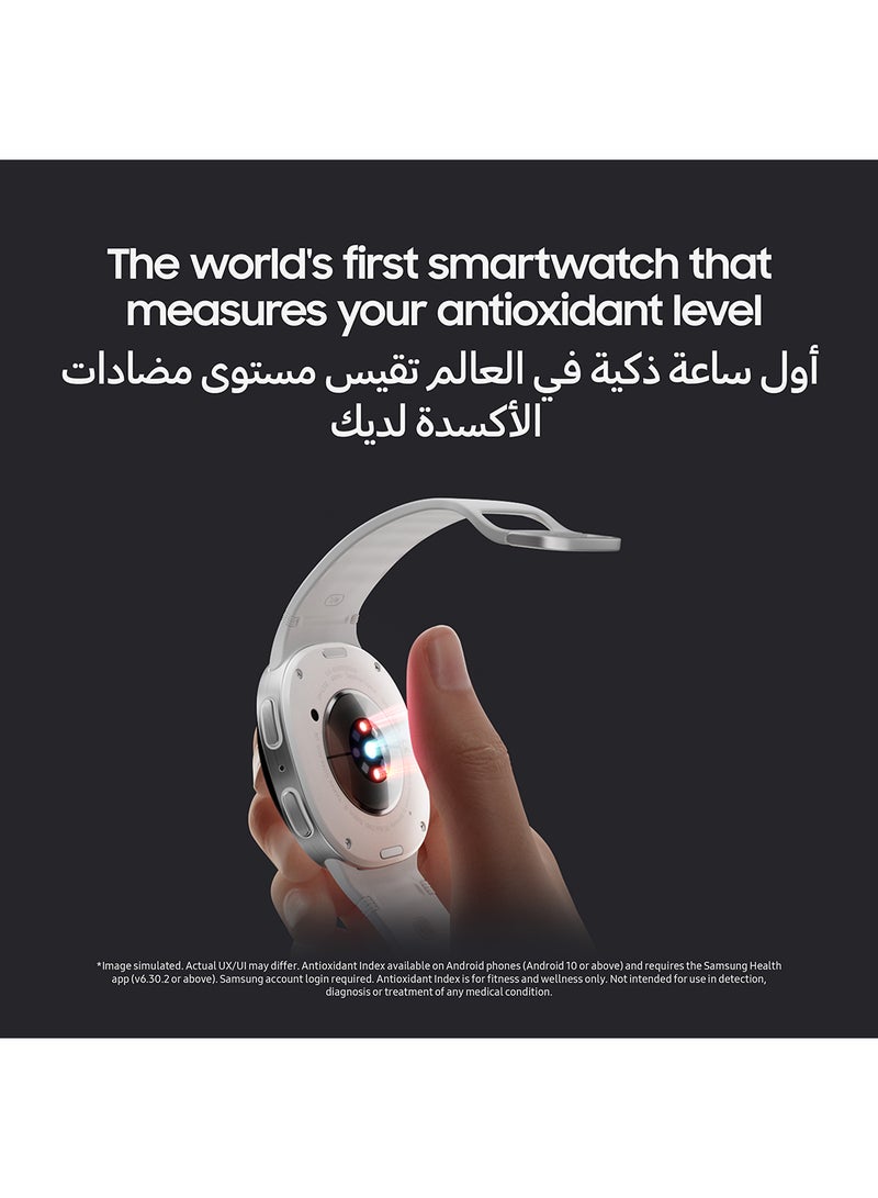 Galaxy Watch 8 44mm (Middle East Version) GPS Smartwatch, Everyday Health Coach, Cushion Design, Dynamic Lug System, 3nm Processor, Sleep Coaching, Running Coach - Graphite