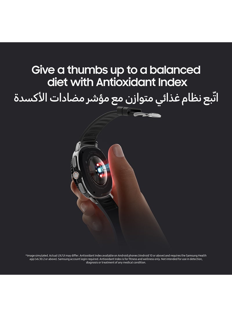 Galaxy Watch 8 Classic 46mm (Middle East Version) GPS Smartwatch, Cushion Design, Rotating Bezel, Quick Button, 3nm Processor, Sleep Coaching, Running Coach Black