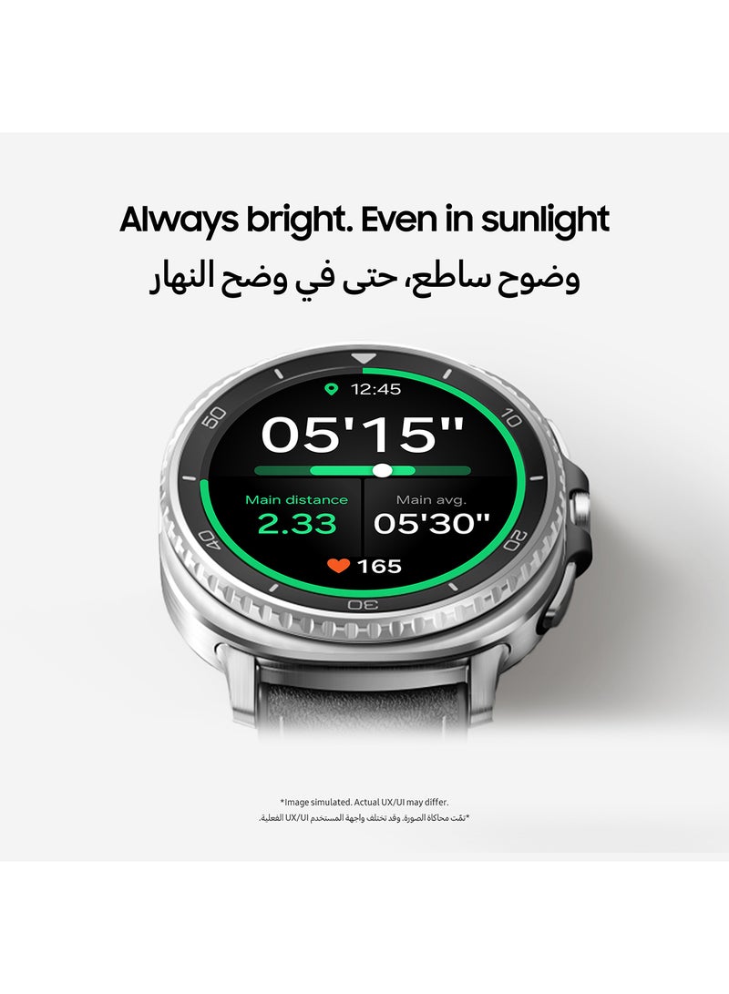 Galaxy Watch 8 Classic 46mm (Middle East Version) GPS Smartwatch, Cushion Design, Rotating Bezel, Quick Button, 3nm Processor, Sleep Coaching, Running Coach Black