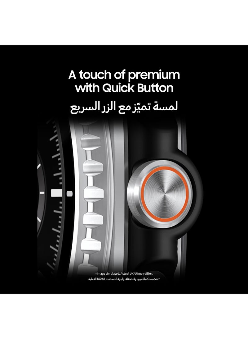 Samsung Galaxy Watch 8 Classic 46mm (Middle East Version) GPS Smartwatch, Cushion Design, Rotating Bezel, Quick Button, 3nm Processor, Sleep Coaching, Running Coach Black  - Image 4