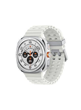 Galaxy Watch Ultra 2025 47mm (KSA Version) LTE Smartwatch,  64GB Storage, Durable Titanium Casing, Cushion Design, Quick Button, Al-Powered Health Monitoring White - pnsku/N70189413V/45/_/1751976744/7f695244-0772-44ce-81dc-f26c2f0aa0f4