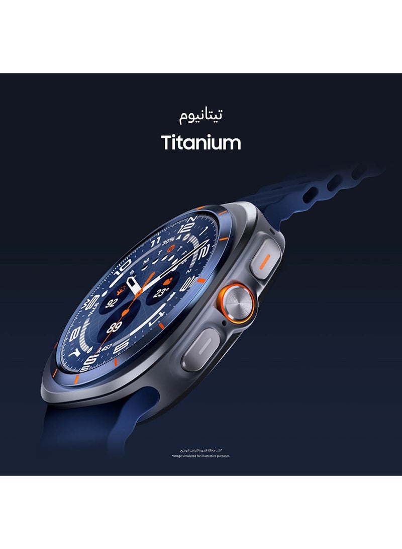 Samsung Galaxy Watch Ultra 2025 47mm (KSA Version) LTE Smartwatch,  64GB Storage, Durable Titanium Casing, Cushion Design, Quick Button, Al-Powered Health Monitoring White  - Image 3