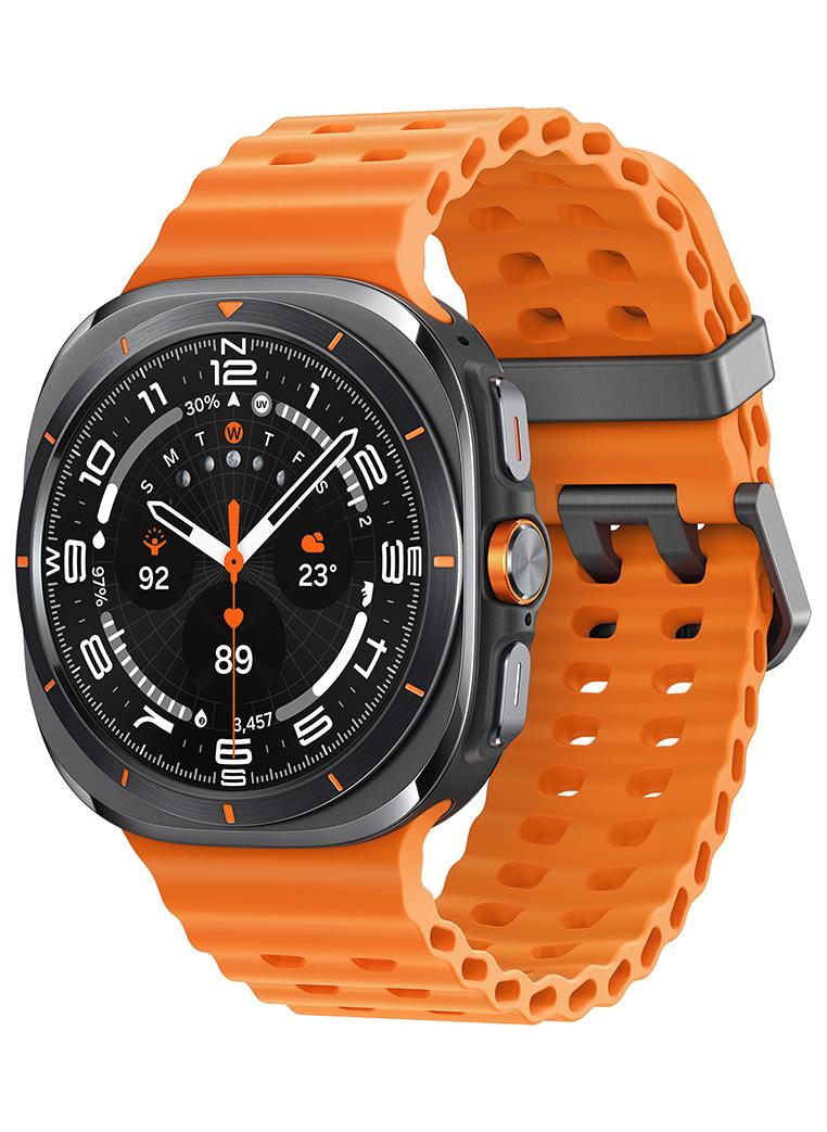 Samsung Galaxy Watch Ultra 2025 47mm (KSA Version) LTE Smartwatch, 64GB Storage, Durable Titanium Casing, Cushion Design, Quick Button, Al-Powered Health Monitoring Titanium Gray - Image 1