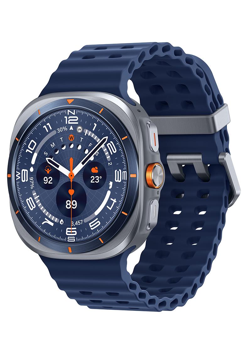 Samsung Galaxy Watch Ultra 2025 47mm (KSA Version) LTE Smartwatch, 64GB Storage, Durable Titanium Casing, Cushion Design, Quick Button, Al-Powered Health Monitoring Titanium Blue - Image 1