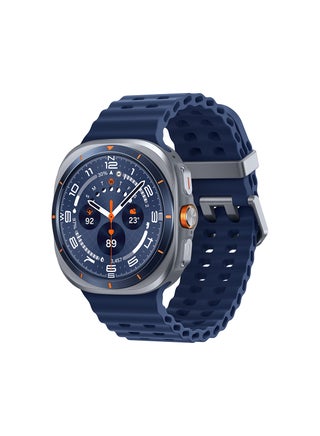 Galaxy Watch Ultra 2025 47mm (UAE Version) LTE Smartwatch, 64GB Storage, Durable Titanium Casing, Cushion Design, Quick Button, Al-Powered Health Monitoring Titanium Blue - pnsku/N70189417V/45/_/1751976774/6556c3a3-e71c-41cd-a294-9e581402156c