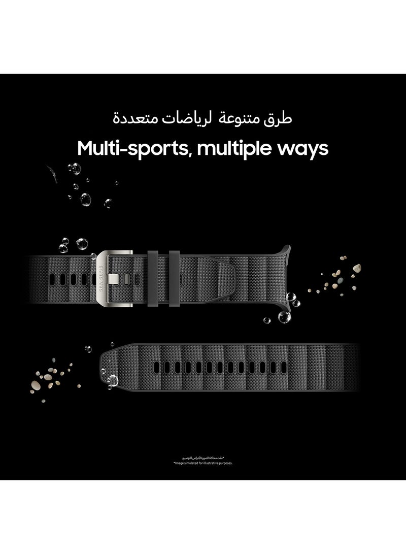 Galaxy Watch Ultra 2025 47mm (UAE Version) LTE Smartwatch, 64GB Storage, Durable Titanium Casing, Cushion Design, Quick Button, Al-Powered Health Monitoring Titanium Blue