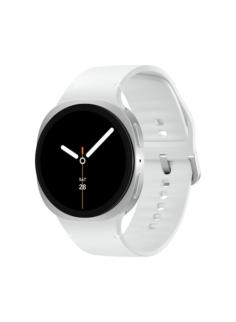 Samsung Galaxy Watch 8 40mm (UAE Version) LTE Smartwatch, Everyday Health Coach, Cushion Design, Dynamic Lug System, 3nm Processor, Sleep Coaching, Running Coach - Silver - Image 1