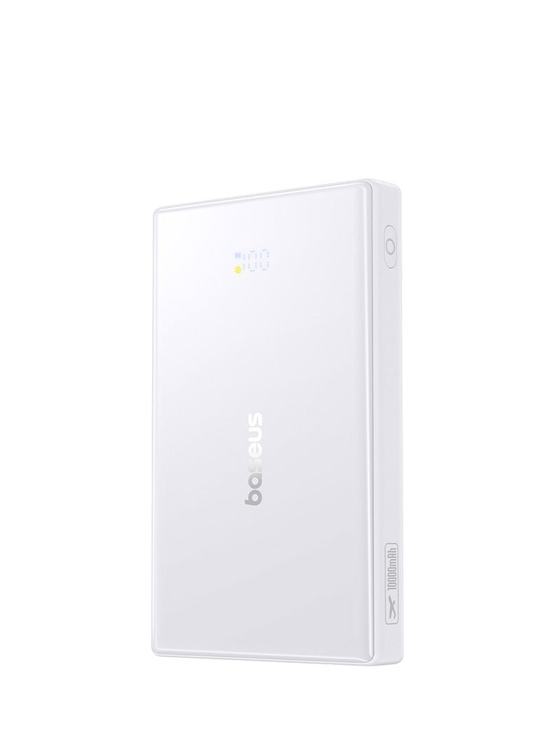 Baseus 10000 mAh Ultra Slim USB-C Power Bank With LED Display, 20W PD 3.0 And QC 4.0 Fast Charging, 3 Outputs Portable Charger Battery Pack For iPhone 16 Pro Max, 15/14/13, Samsung Galaxy S25/S24/S23, iPad, AirPods, Google Pixel 9, Android Phones, Tablets And More – Airline Approved - 10000mAh - White  - Image 4