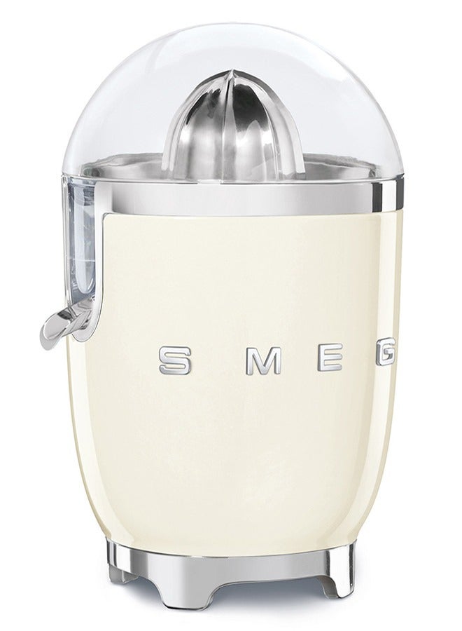 smeg Cream Retro Style Citrus Juicer 70 W CJF11CRAU Cream - Image 2