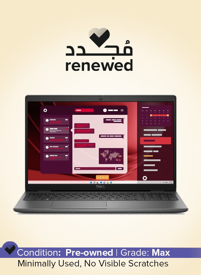 DELL Renewed - Latitude 3550 Laptop With 15.6-Inch Full HD Display, Core i7-1355U Processor/13th Gen/12-Core/16GB RAM/512GB SSD/Intel Iris XE Graphics/Free DOS English Black - Image 1