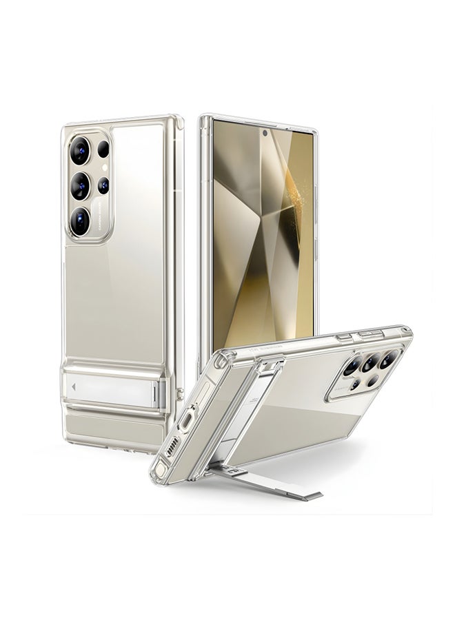 ESR for Samsung Galaxy S24 Ultra Case, Kickstand S24 Ultra Cover with 3 Stand Modes, Military-Grade Drop Protection, Shockproof Slim Phone Case with Patented Kickstand, Boost Series, Clear Clear - Image 1