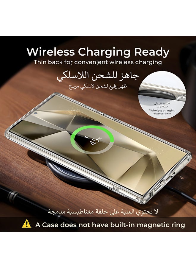 ESR for Samsung Galaxy S24 Ultra Case, Kickstand S24 Ultra Cover with 3 Stand Modes, Military-Grade Drop Protection, Shockproof Slim Phone Case with Patented Kickstand, Boost Series, Clear Clear - Image 2