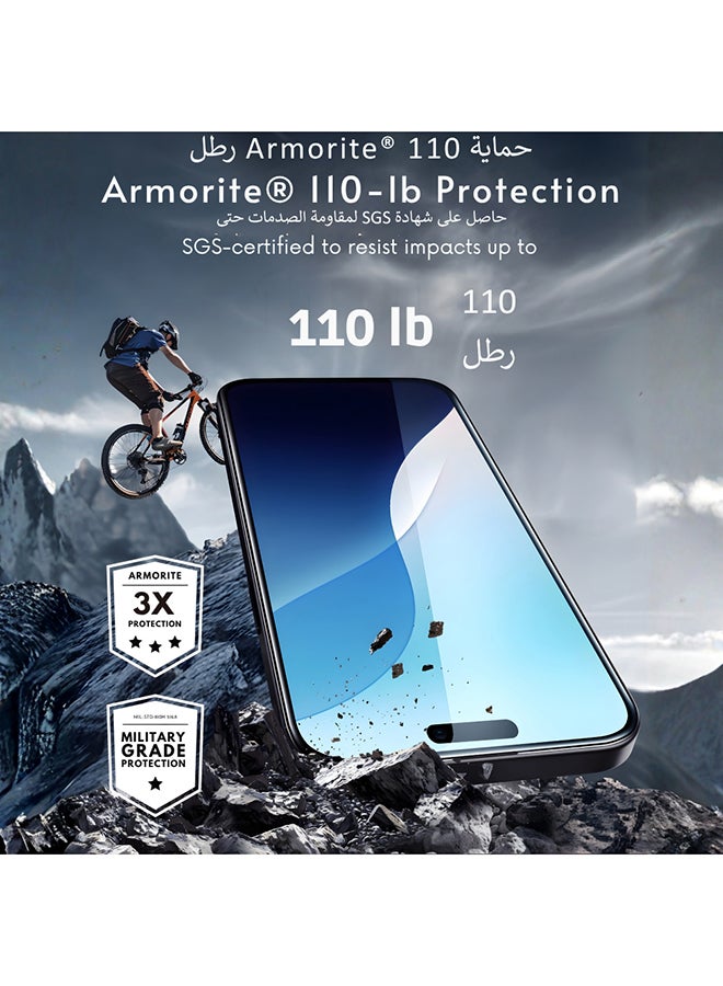 ESR 1 Pack 9H+ Glass for iPhone 16 Pro Max Screen Protector, Armorite Ultra-Tough Tempered Glass with UltraFit Tray Clear - Image 4