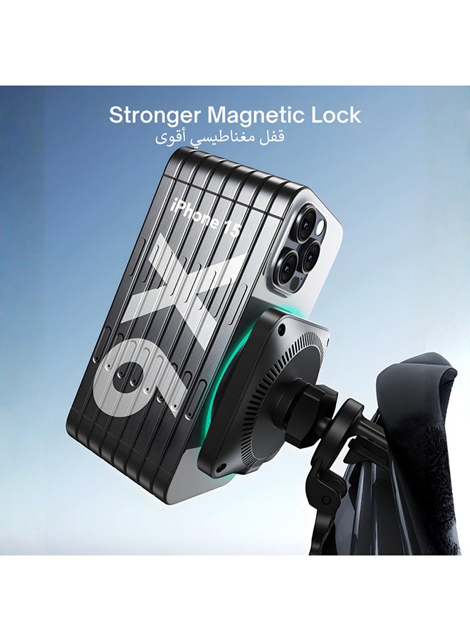 ESR for 15W MagSafe Car Mount Charger with CryoBoost, Phone Cooling MagSafe Car Charger, Air Vent/Dashboard Wireless Charging for iPhone 17/16/15/14/13/12, S25 Series, Pixel 10, Fast Charger Black - Image 3