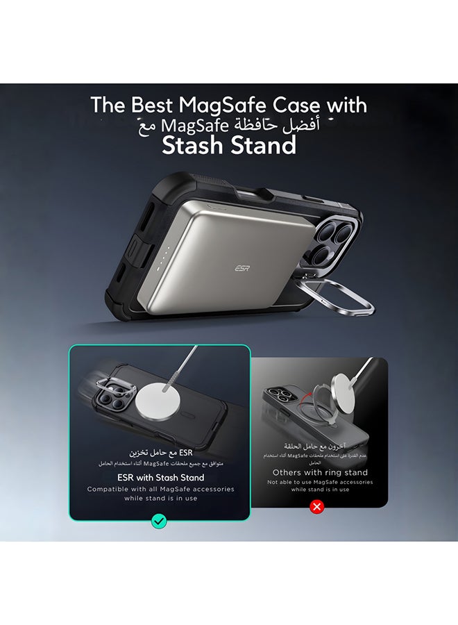 ESR for iPhone 16 Pro Max Case Clear, Compatible with MagSafe, Magnetic Slim Phone Case for iPhone 16 Pro Max, 1500g Mag Lock,Camera Protection, Shockproof Thin Cover, Resists Yellowing and Scratches, Black Black - Image 5