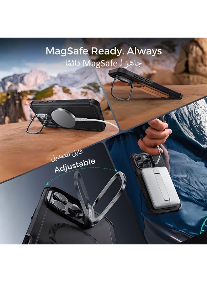 ESR for iPhone 16 Pro Max Case Clear, Compatible with MagSafe, Magnetic Slim Phone Case for iPhone 16 Pro Max, 1500g Mag Lock,Camera Protection, Shockproof Thin Cover, Resists Yellowing and Scratches, Black Black - Image 4