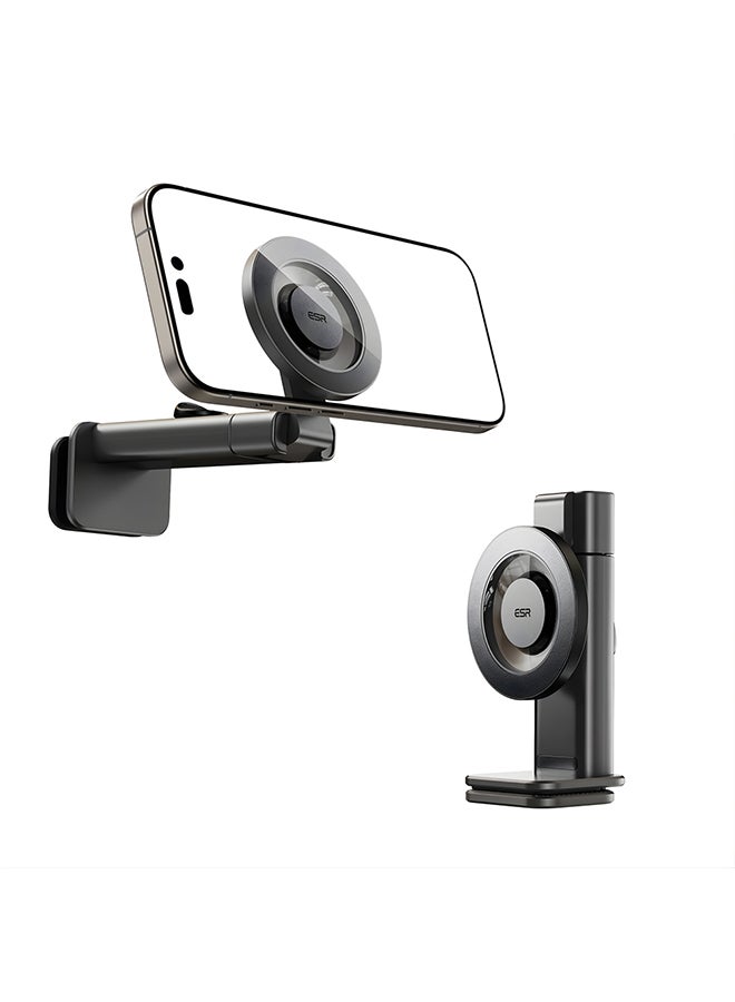 ESR for MagSafe Airplane Phone Holder, Airplane Travel Essentials, Portable Travel Phone Holder, Magnetic Plane Phone Mount with Metal Ring for iPhone 17 16 16e 15 14 13 12, Samsung, Android, Google Black - Image 1