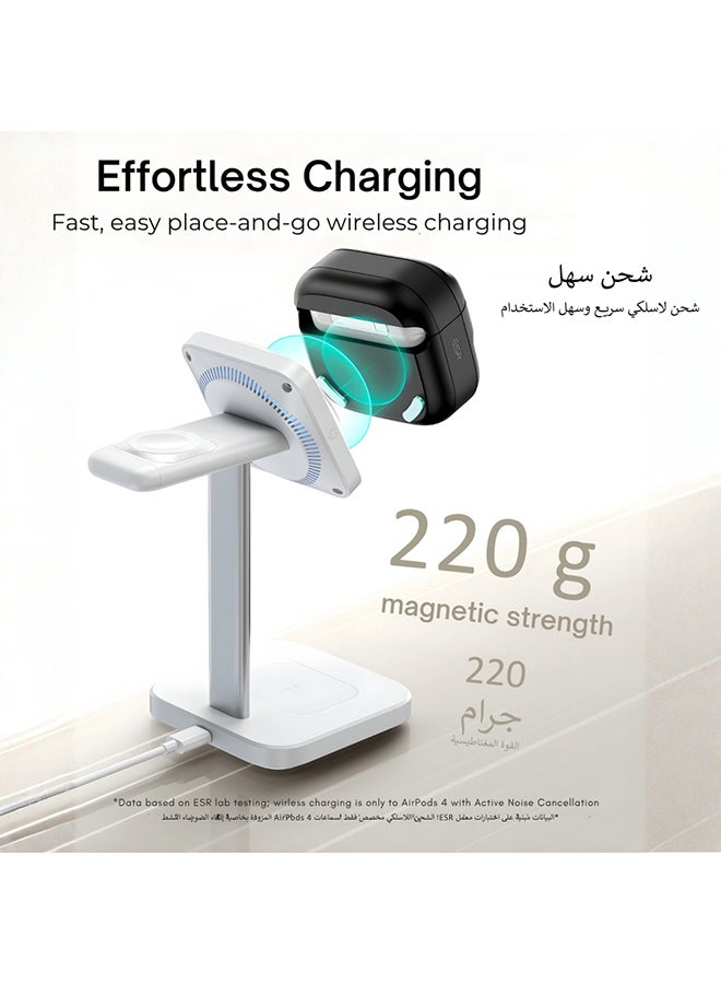 اي اس ار ESR غطاء حماية لـ AirPods 4 (2024) (USB-C)، متوافق مع MagSafe، قفل غطاء مغناطيسي، حماية من السقوط مع حبل تعليق، أسود - Image 5