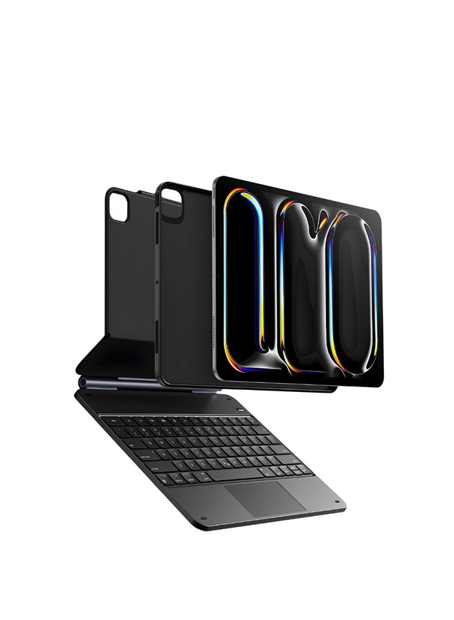 ESR iPad Air 13 Inch Case Keyboard (M3/M2, 2025/2024) & iPad Pro 12.9 inch (6th/5th/5th/3rd) Magic Keyboard, Easy-Set Floating Cantilever Stand, Precision Multi-Touch Trackpad, Rebound Series, Black black - Image 1