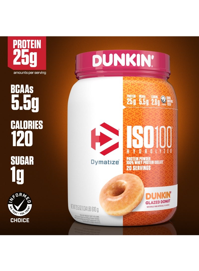 Dymatize Glazed Donut Iso100 Whey Protein Powder 1.3 Lb, 610g  - Image 4