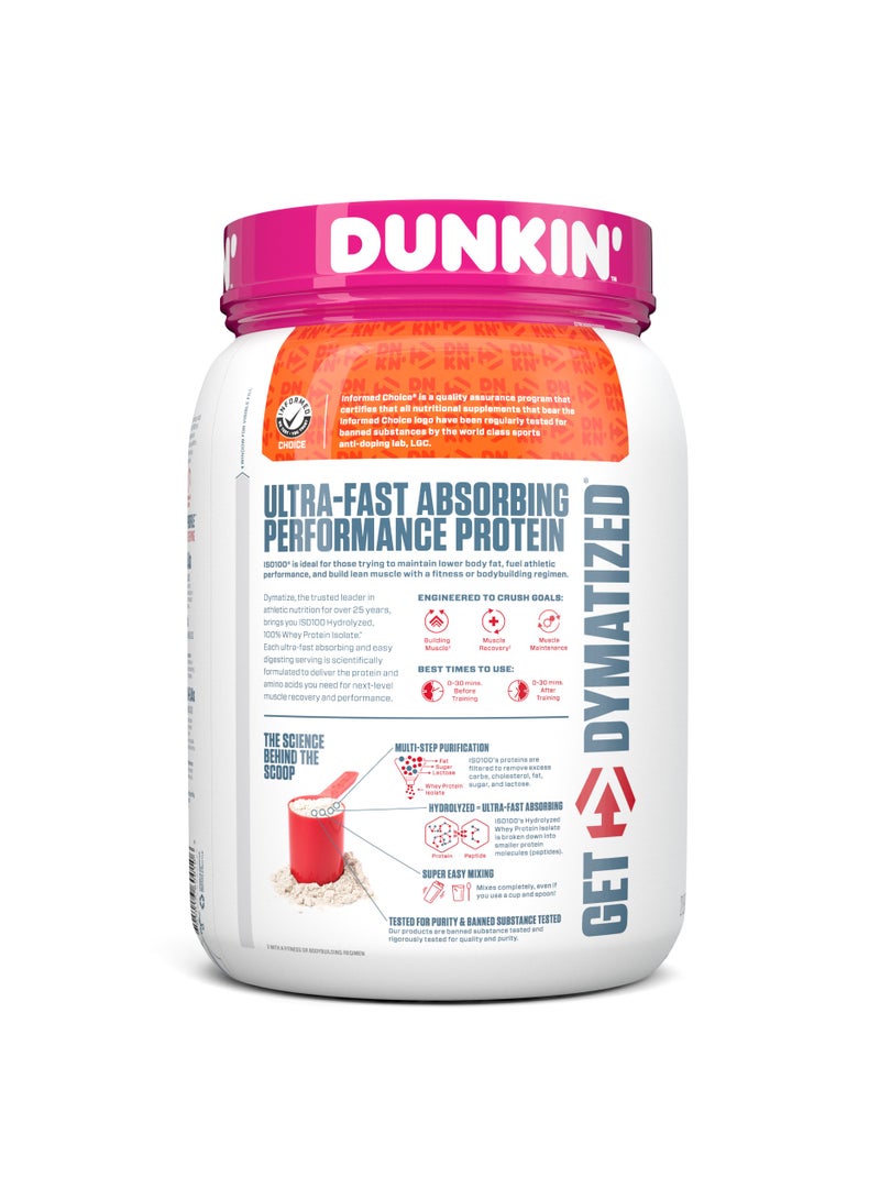 Dymatize Cappuccino Iso100 Whey Protein Powder 1.3 Lb (620 g)  - Image 2