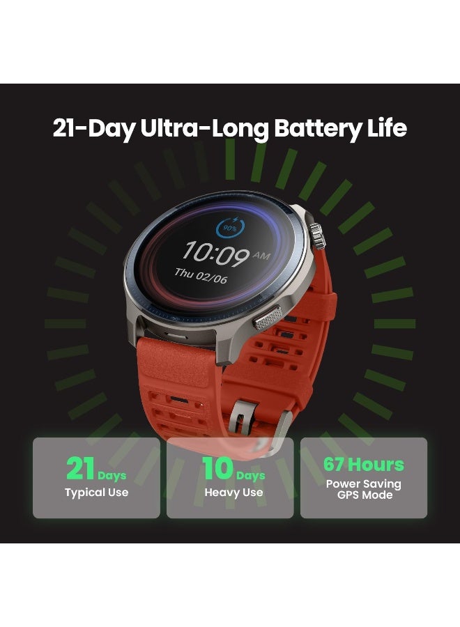 Amazfit Balance 2 Smart Watch 47Mm Amoled Sapphire Glass Display, Offline Maps, Dual Band Gps, 21 Days Battery, 170+ Sport Modes, Hyrox And Golf Mode, Heart Rate And Sleep Tracker For Android And Iphone black  - Image 5