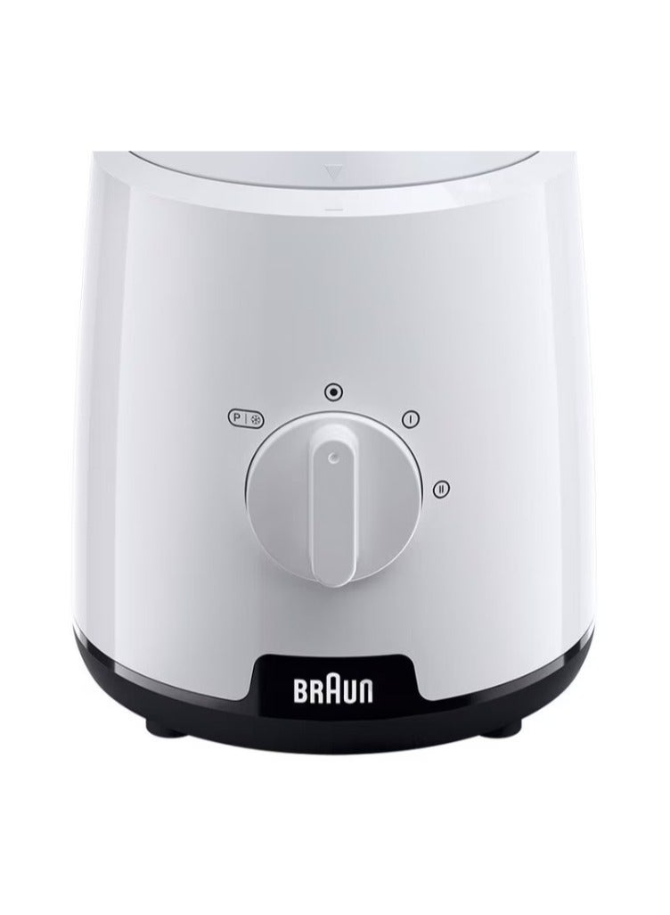 براون Blender Power Blend 1 Jug blender JB 1015 Braun Wattage 600 Maximum capacity - 1.5l 600 W JB 1015 White white - Image 2