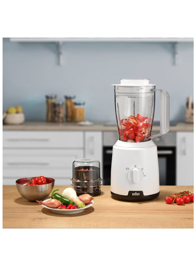 براون Blender Power Blend 1 Jug blender JB 1015 Braun Wattage 600 Maximum capacity - 1.5l 600 W JB 1015 White white - Image 3