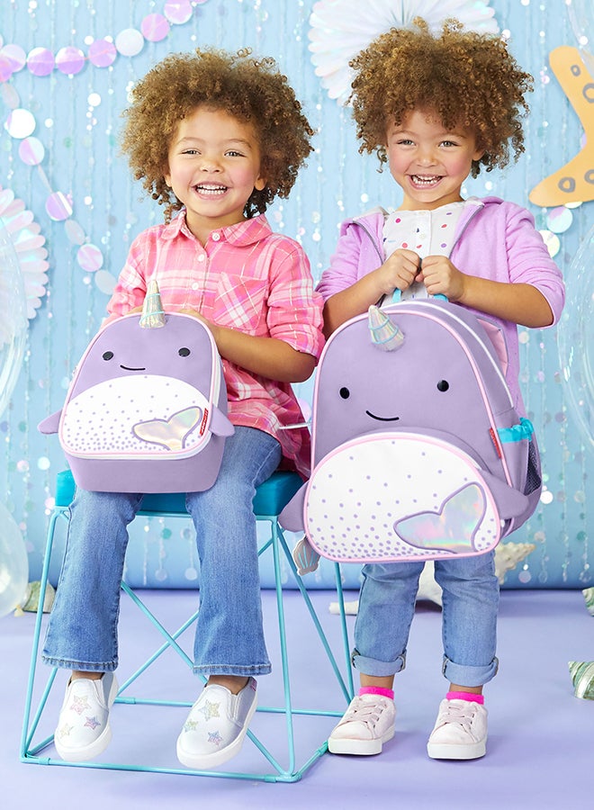 سكيب هوب Zoo Backpack - Narwhal - Toddler Backpack with Insulated Pocket  - Image 3