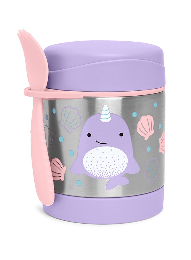 Skip Hop Zoo Food Jar - Narwhal - Vacuum-Insulated Kids Food Container - Image 1
