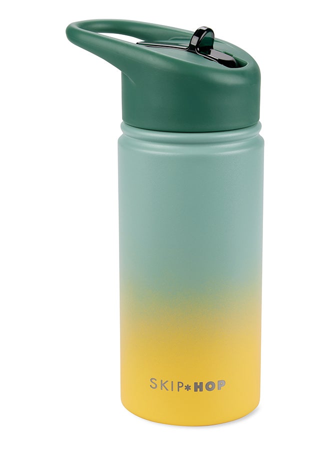 Skip Hop Wander Stainless Steel Straw Bottle - Playful Bugs Design, Durable & Insulated for On-the-Go Sipping - Image 1