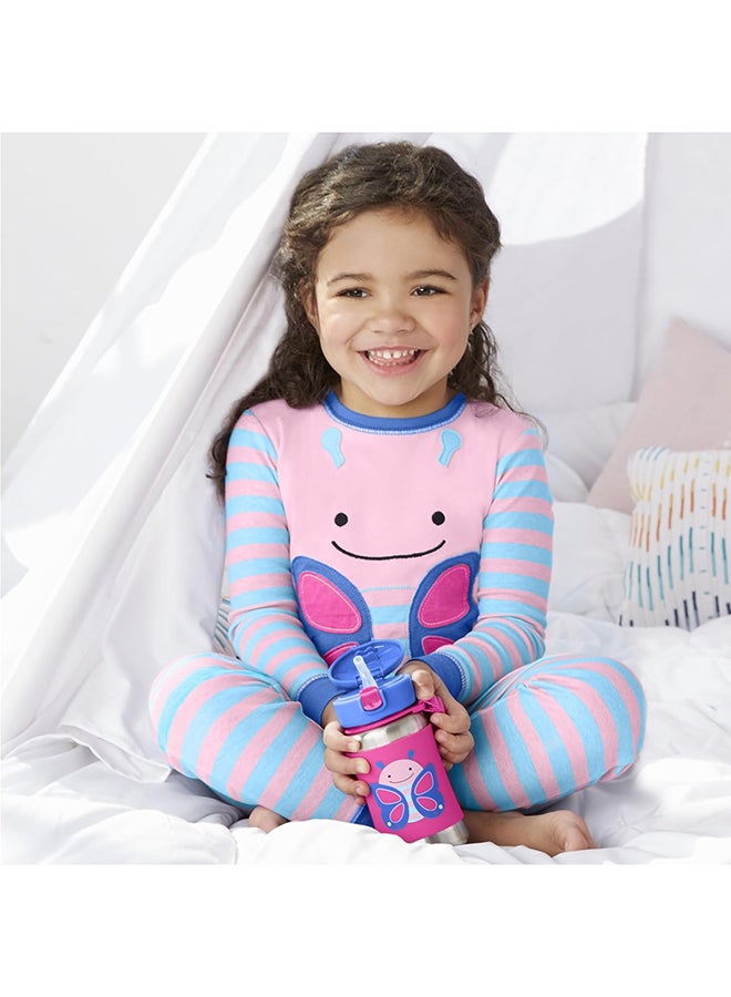 Skip Hop Wander Stainless Steel Straw Bottle - Playful Bugs Design, Durable & Insulated for On-the-Go Sipping - Image 4