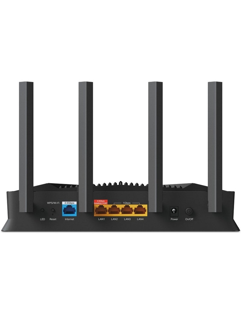 TP-LINK Archer GE230 BE3600 Dual Band WiFi 7 Gaming Router – 3.6 Gbps Speed, Ultra-Low Latency, 4K Streaming, 2× 2.5 Gbps Ports, RGB Lightning, Turbo Game Acceleration Black  - Image 3