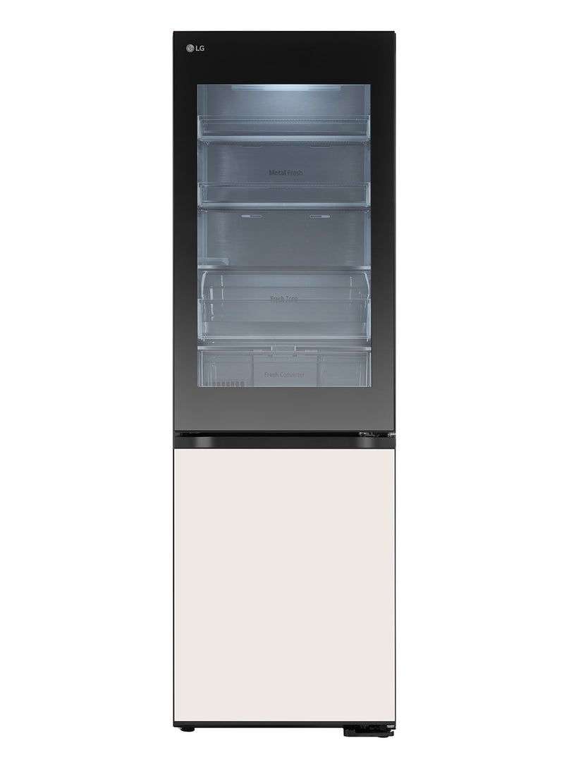 LG 374L Gross & 349L Net capacity Double Door Top Mount Refrigerator with Flat Door Design, FRESHConverter, Moist Balance Crisper, Big Freezer Box, Wi-Fi, GR-V479QGKW Inox, grey - Image 3