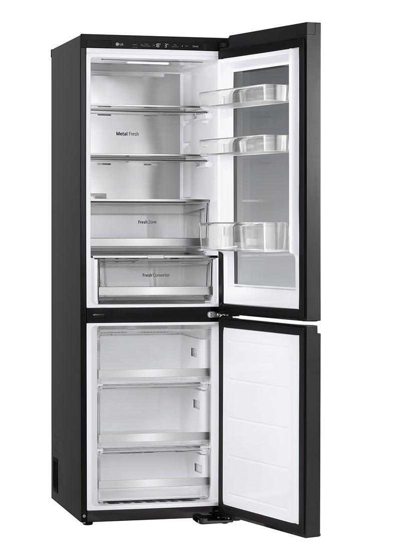 LG 374L Gross & 349L Net capacity Double Door Top Mount Refrigerator with Flat Door Design, FRESHConverter, Moist Balance Crisper, Big Freezer Box, Wi-Fi, GR-V479QGKW Inox, grey - Image 4