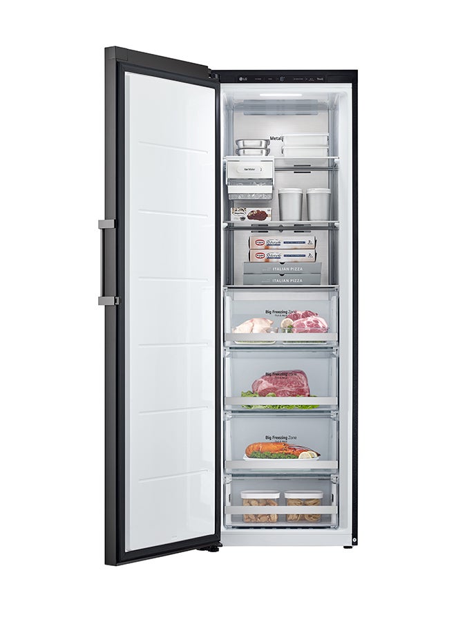 LG 355L Gross & 321L Net capacity Double Door Top Mount Refrigerator with LINEAR Cooling, Multi Air Flow, Moving & Twist Ice Maker, Smart Diagnosis, LOB454FGQM Grey(Glass) - Image 2