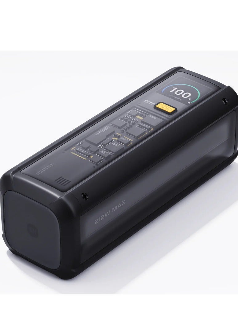 Xiaomi 212w Hypercharge Power Bank 25000 Maximum Power, Rapid Charging, Distinctive Design, Exquisite Aesthetics Black - Image 1