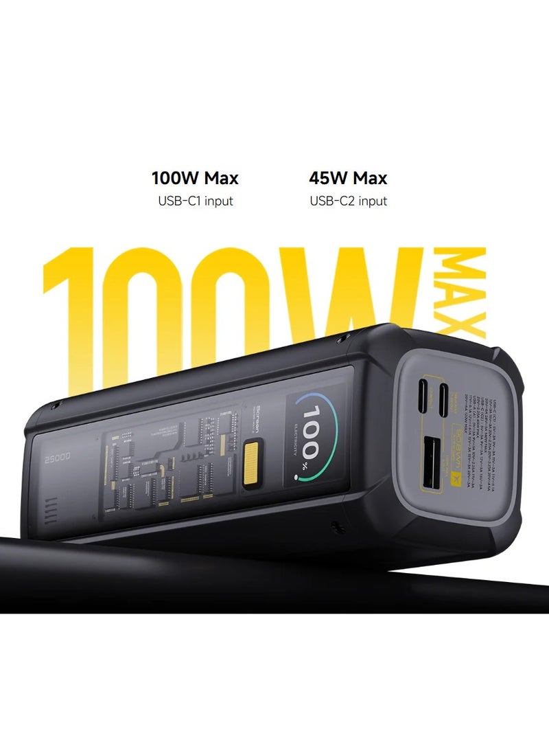 Xiaomi 212w Hypercharge Power Bank 25000 Maximum Power, Rapid Charging, Distinctive Design, Exquisite Aesthetics Black - Image 3